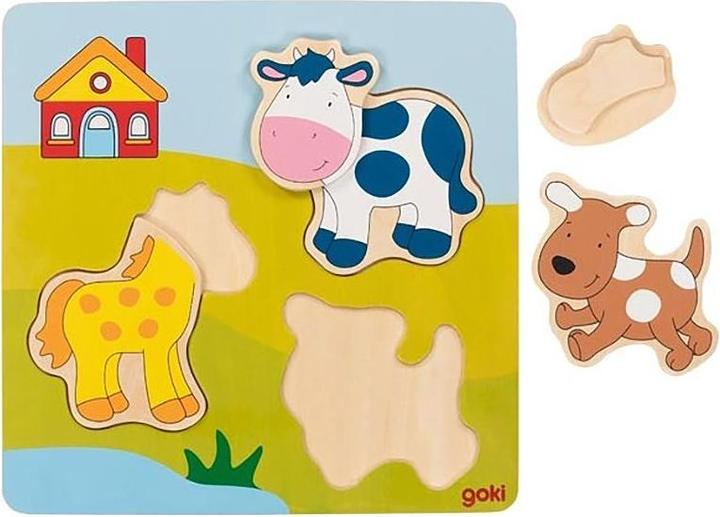 Image du produit Goki Puzzle à assembler Effet 3D Ferme (5 pièces)