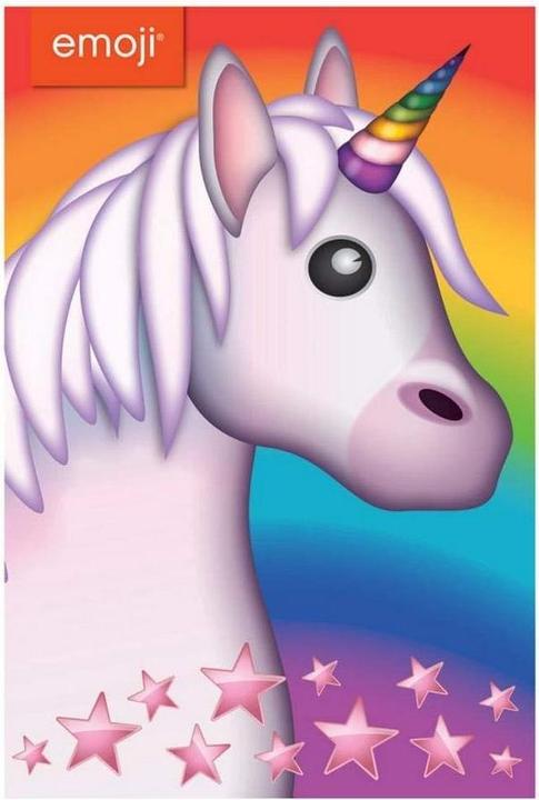 Immagine prodotto Emoji Biglietto di auguri di compleanno con stelle e unicorni (1 pz.)