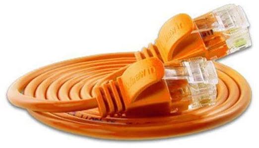Actual product image Wirewin Slim patch cable: UTP, 50cm, orange (U/UTP, CAT6, 0.50 m)