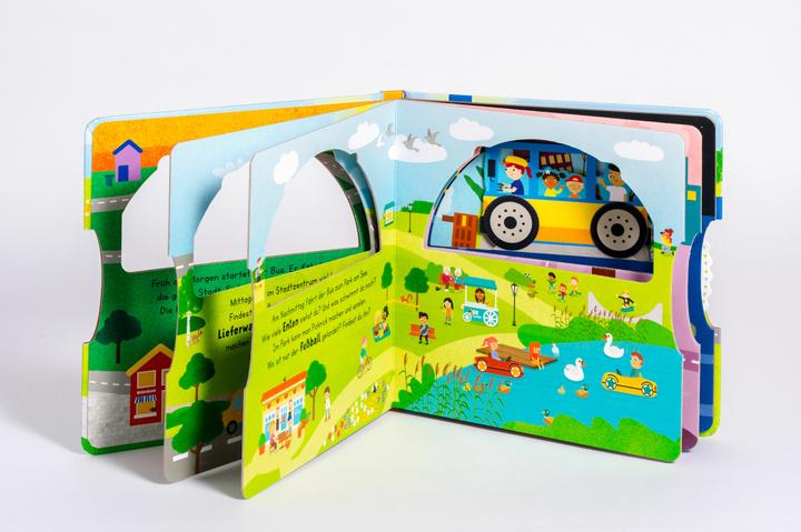 Actual product image All around! My fun book - On the road with the bus (German)