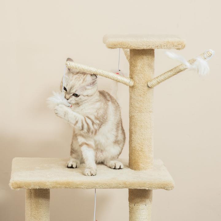 Immagine prodotto Jamb Albero per gatti (134.20 cm, Beige e bianco)