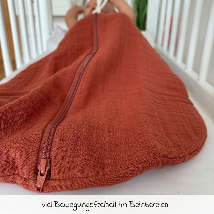 Image du produit Makian Schlafsäcke Musselin-Schlafsack - Terracotta - Gr. 60 (100 cm, 1.0 TOG)