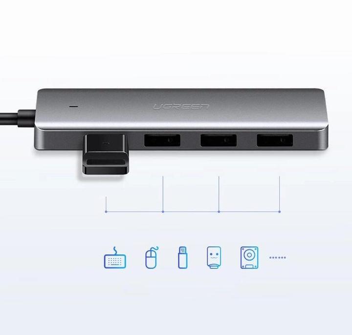 Actual product image Ugreen USB 3.0 Hub 4-Port 50985 (USB-A, 4 Ports)