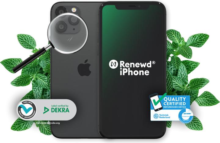 Produktbild Renewd iPhone 11 Pro (64 GB, Space Grey, 5.80", 12 Mpx, Dual SIM, A / Wie neu)