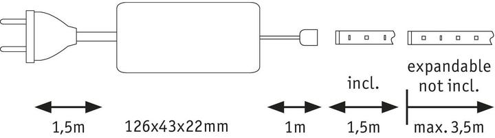 Immagine prodotto Paulmann MaxLED (Luce del giorno, 150 cm, Interno)