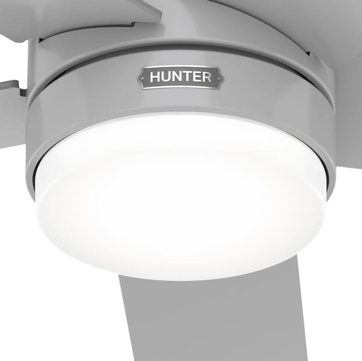 Produktbild Hunter Fans Deckenventilator Giannis Grau mit LED & Fernbedienung (40 dB)