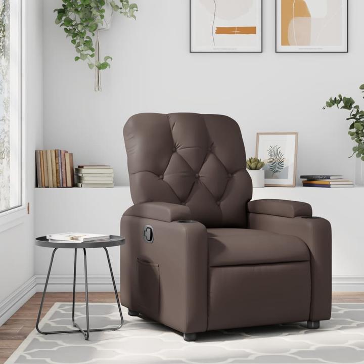 Produktbild VidaXL Relaxsessel Fernsehsessel Liegesessel Sessel Elektrisch Braun Kunstleder