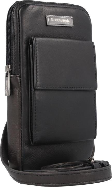 Produktbild Greenland Nature Black Nappa Handytasche Leder 11.5 cm