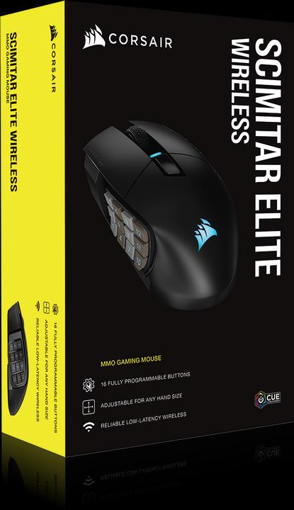 Productafbeelding Corsair Scimitar Elite Draadloze Gaming Muis RGB LED (Draadloze)