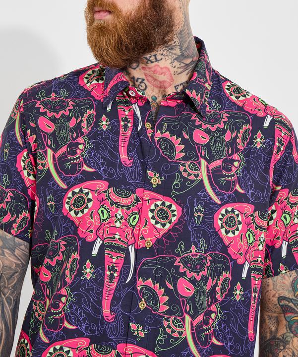Produktbild Joe Browns Elephant Print Statement Short Sleeve Shirt (S)