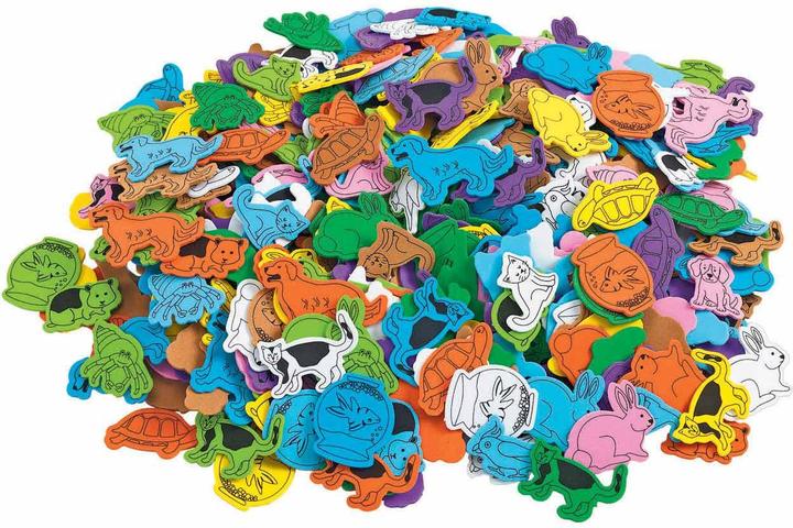 Immagine prodotto Colorare - forme di animali preferiti in schiuma, 500 pezzi.