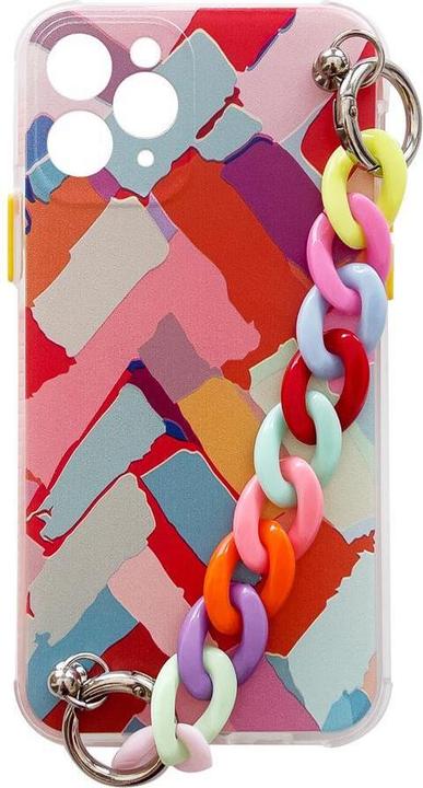 Produktbild Hurtel Color Chain Case Gel elastische Hülle mit Kette und Anhänger für iPhone 12 Pro mehrfarbig (Apple iPhone 12 Pro)