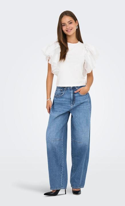 Actual product image Only ONLHORSESHOE Mittlere Taille Barrel Fit Jeans Jeans mit weitem Bein (25)
