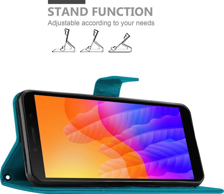 Actual product image Cadorabo Flower Book Cover (Huawei Y5p)