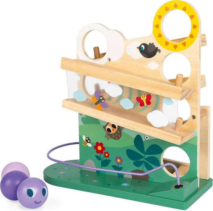 Activity Board Motorikspielzeug, Kugelbahn, Spielzeug, Geschenk für Kinder, Holzspielzeug für Kinder - Raupe