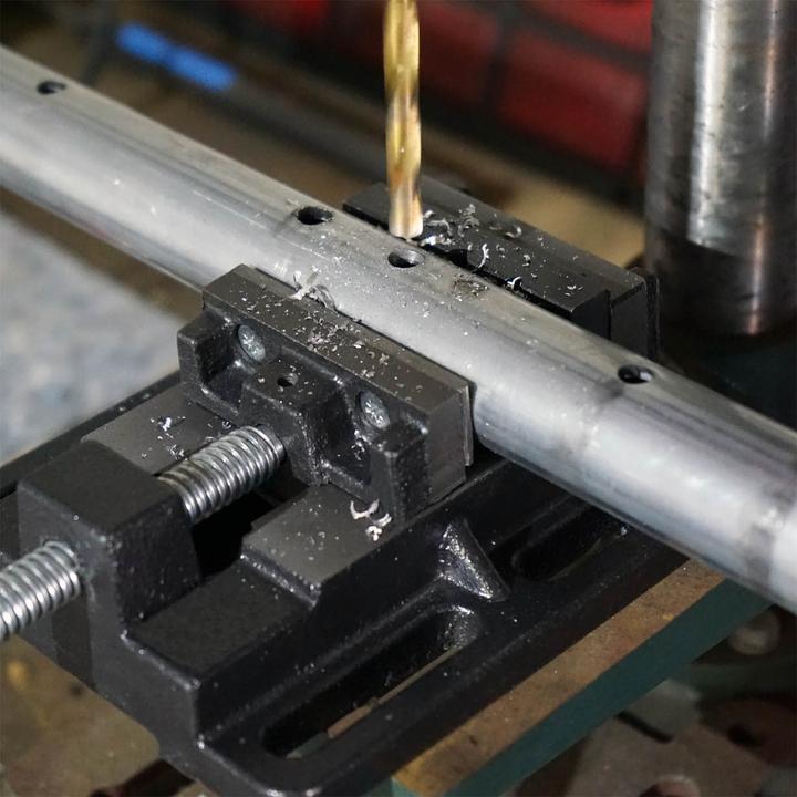 Produktbild Wiltec Maschinenschraubstock 75mm Werkstatt Schraubstock Tischbohrmaschine (75 mm)