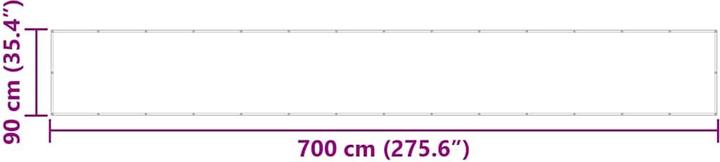 Immagine prodotto VidaXL Schermo privacy per balcone a righe bianche e gialle (2400 cm)