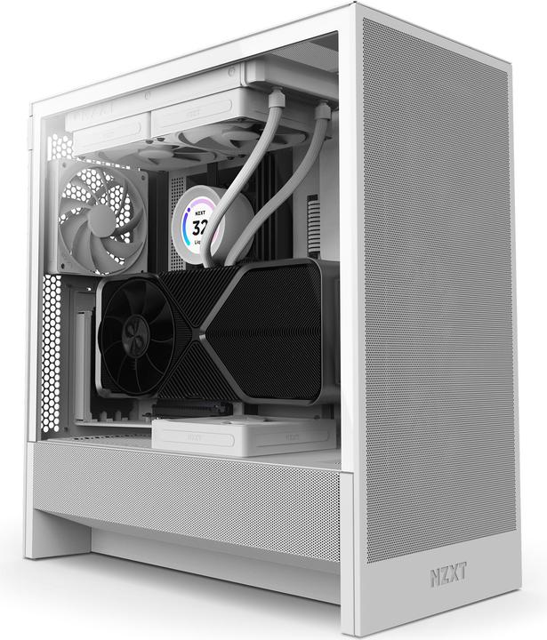 NZXT H5 Flow ( 2024 ) (weiss, Tempered Glass) (E-ATX)