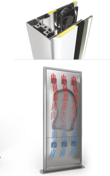 Actual product image DSS Outdoor Stele Portrait, 75" screen