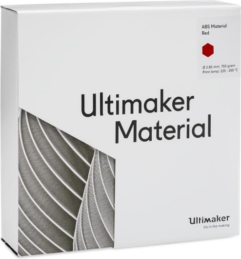 Image du produit Ultimaker Abs (ABS, 2.85 mm, 750 g, Rouge)
