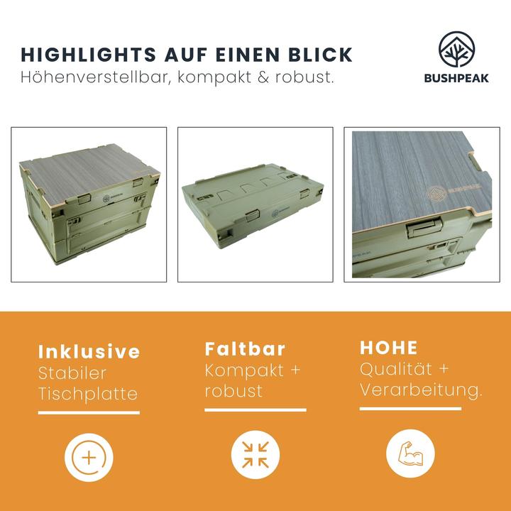 Produktbild Army Shop Faltbare Aufbewahrungsbox - Flexbox 50L (50 l)
