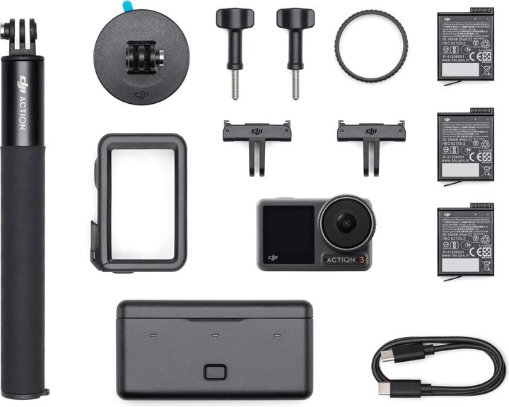 Produktbild DJI Osmo Action 3 Adventure Combo (24p, WLAN, Bluetooth)
