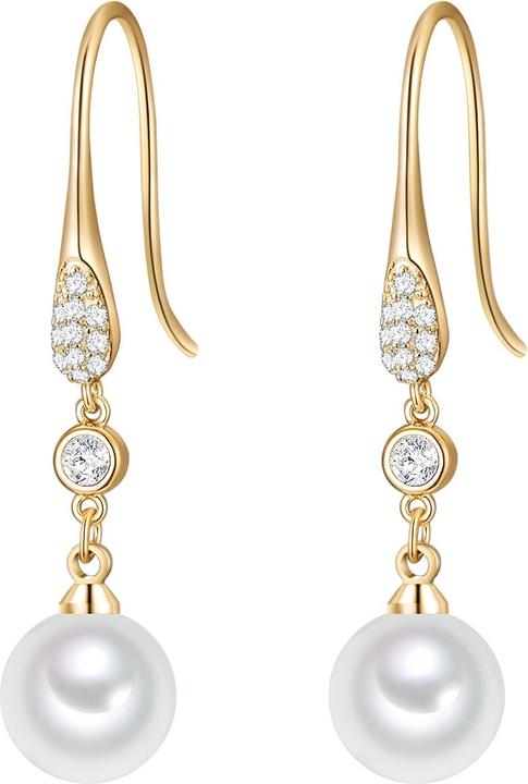 Image du produit Lulu & Jane Femmes laiton verre perle de coquille or jaune - 29493 (Laiton)