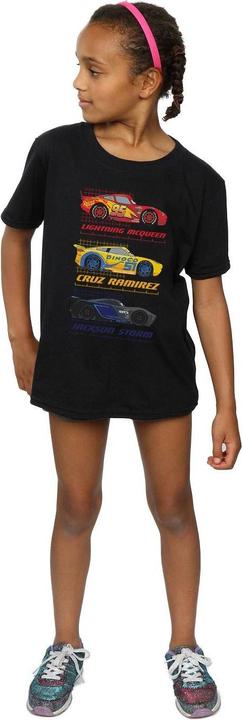 Actual product image Cars Girls Racer Profile Cotton T-Shirt (140, 146)