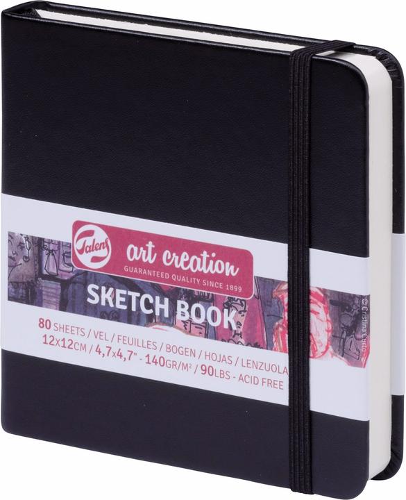 Image du produit Talens Livre esquisses 12x12 noir (12 x 12 cm, Couverture rigide)
