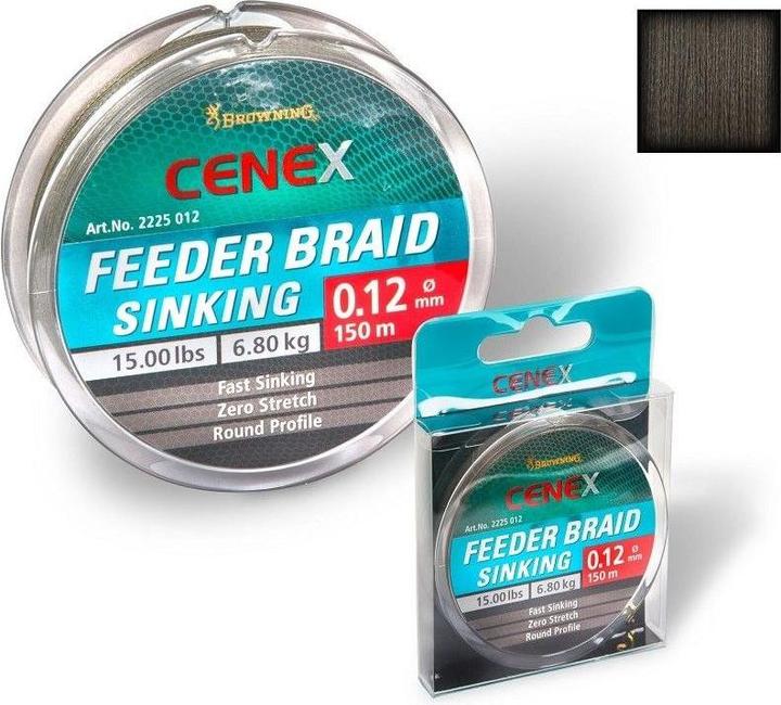 Browning Cenex Feeder Braid, Sinking (4.55 kg, 0.08 mm)