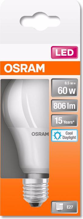 Produktbild Osram Led Retrofit Classic A (E27, 60 W, 806 lm, 1 x, F)