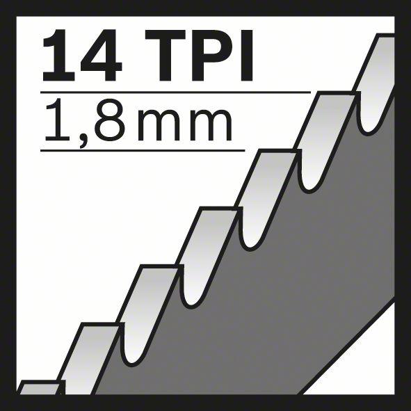 Produktbild Bosch Professional Zubehör Säbelsägeblatt S 922 BF, Flexible for Metal, 5er-Pack