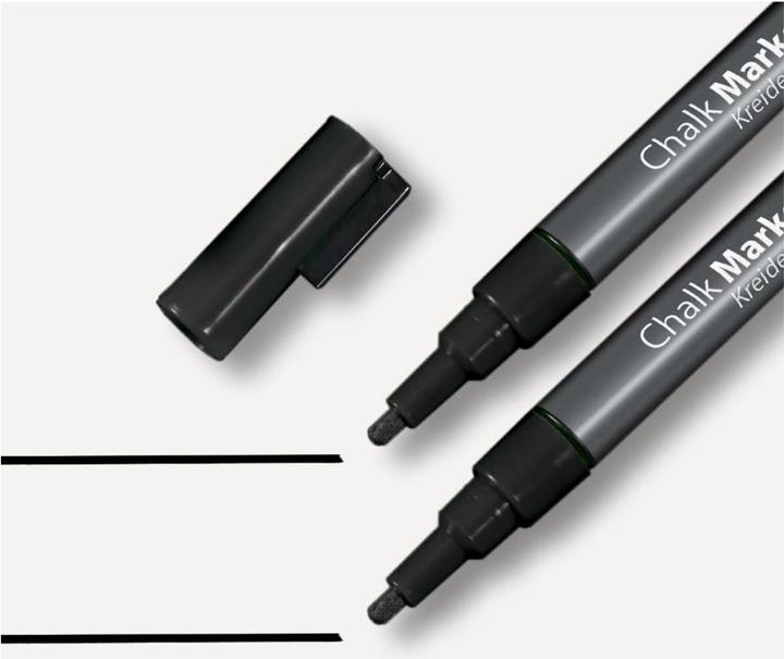 Produktbild Sigel Artverum Kreidemarker 20 Rund (1-2 mm) (Schwarz, 2 mm, 2 x)