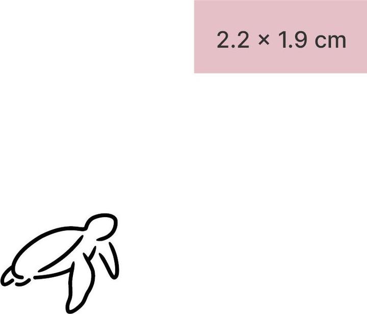 Produktbild minink Temporäres Tattoo – Kleine Schildkröte