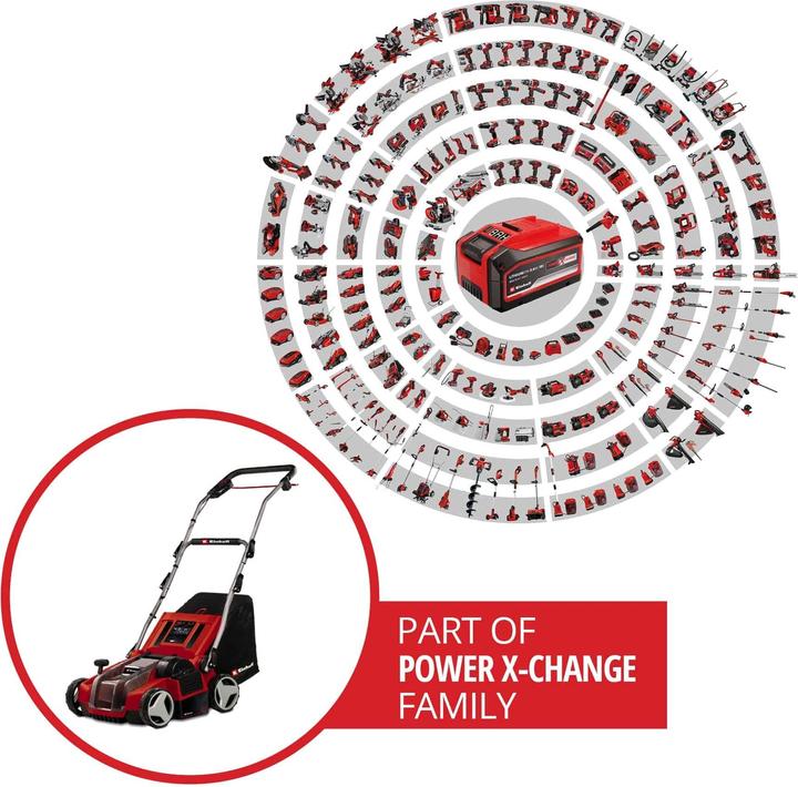 Actual product image Einhell GE-SA 36/35 Li-Solo battery-powered scarifier aerator