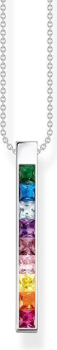 Thomas Sabo Halskette Bunte Steine Silber (925er Silber, 40 - 45 cm)