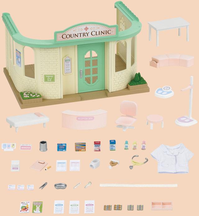 Actual product image Sylvanian Families rural clinic