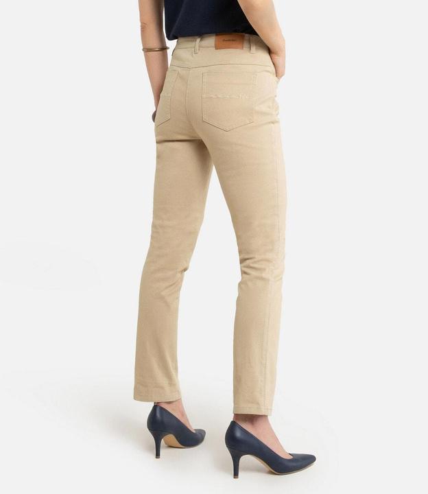 Actual product image Anne Weyburn Straight five-pocket trousers in stretch cotton (34)