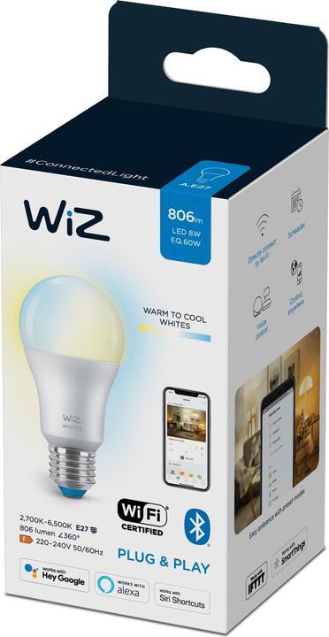 Immagine prodotto WiZ Bianco (E27, 8 W, 806 lm, 1 x, F)