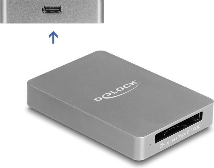 Immagine prodotto Delock Lettore di schede USB Type-C con alloggiamento in alluminio per CFexp