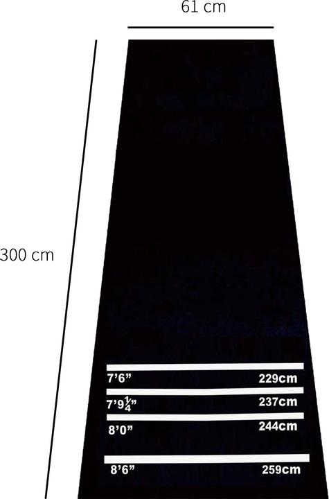 Immagine prodotto Homcom Tappetino per freccette 300cm (5000 g)