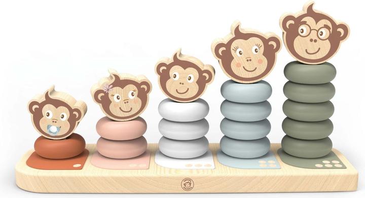 Immagine prodotto NICI SP1003 Famiglia di scimmie giocattolo impilabile 25,7x84x13,10cm