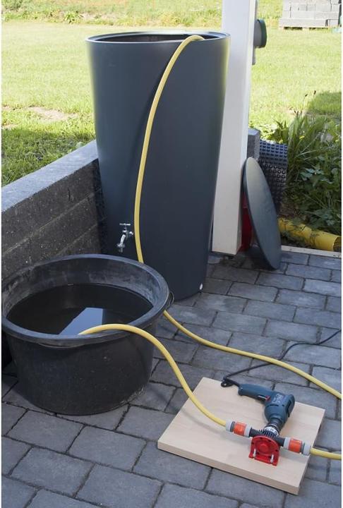 Produktbild wolfcraft Pumpe mit Kunststoffgehäuse (3000 l/h) (Bohrmaschinenpumpe)