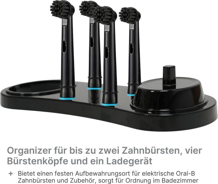 Image du produit Hermex Organiseur de brosse à dents électrique pour Oral-B Porte-brossettes (Porte-brosse à dents)