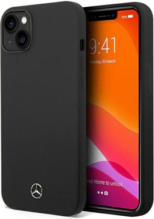 Produktbild Mercedes Benz MEHCP14MSILBK iPhone 14 Plus 6,7 Zoll schwarz/schwarz Hardcase Silik (Apple iPhone 14 Pro)