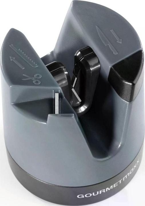 Produktbild Gourmetmaxx Messerschärfer 6.4 cm, Anthrazit/Schwarz, Detailfarbe