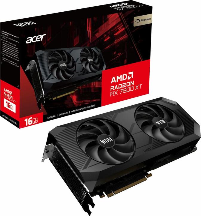 Actual product image Acer 16GB GDDR6 RX 7800 XT Nitro OC (16 GB)