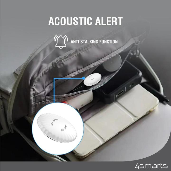 Image du produit 4smarts SkyTag Slim set de 4 pièces 2x blanc, 1x noir, 1x rouge (iOS)
