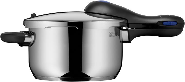 Actual product image WMF Pressure cooker 3tlg 4,5+3l large cooking signal Perfect Plus Induction (22 cm, Pan set + pot set, Stainless steel)