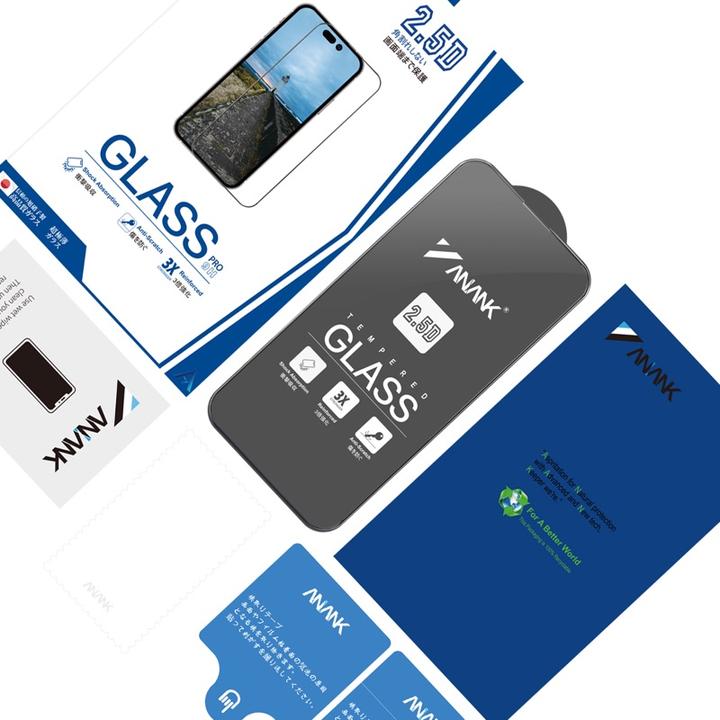 Produktbild Anank 2.5D Transparentes Panzerglas für iPhone 16 Plus – Japanisches Asahi Glas (1 Stück, Apple iPhone 16 Plus)